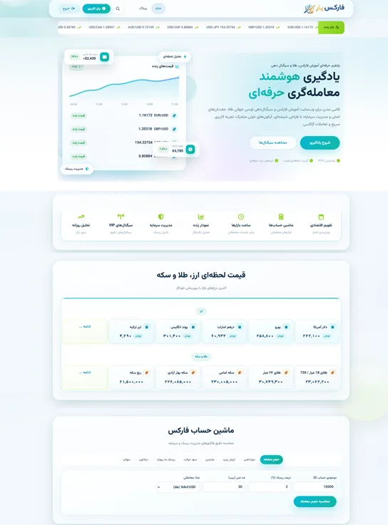 تم سفید پلتفرم فارکس یار